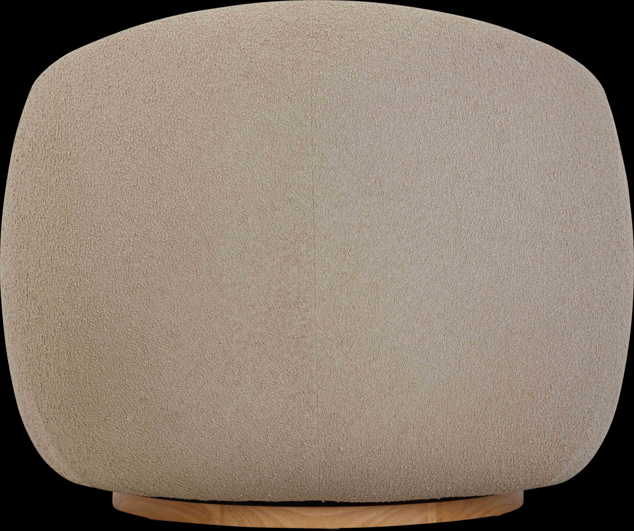 Cazneau Light Brown Swivel Accent Chair - Thumbnail - Image 4