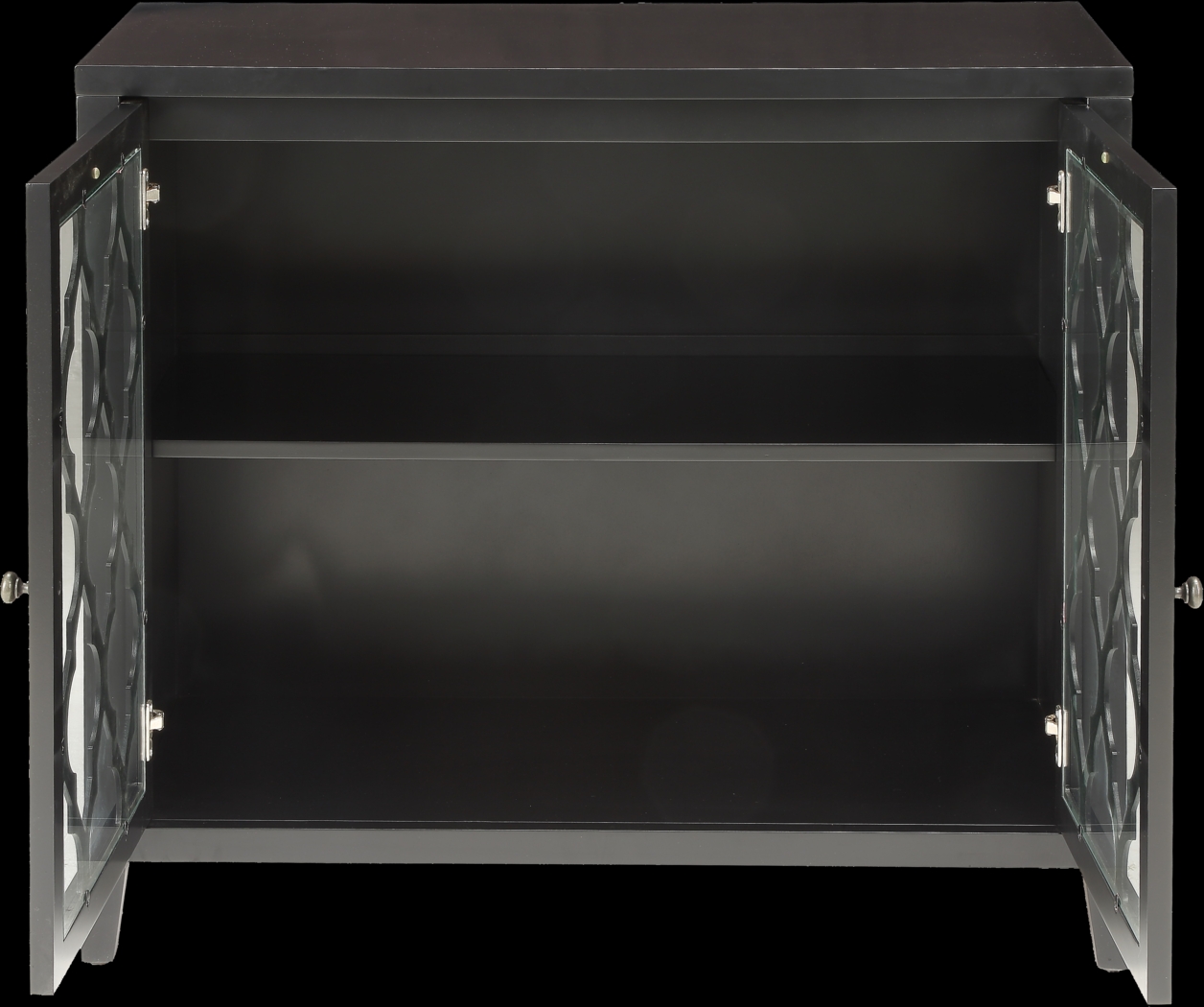 Ceara Black Large Accent Cabinet - Thumbnail - Image 2