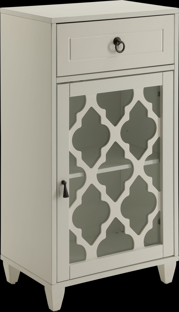 Ceara White Small Accent Cabinet - Thumbnail - Image 1