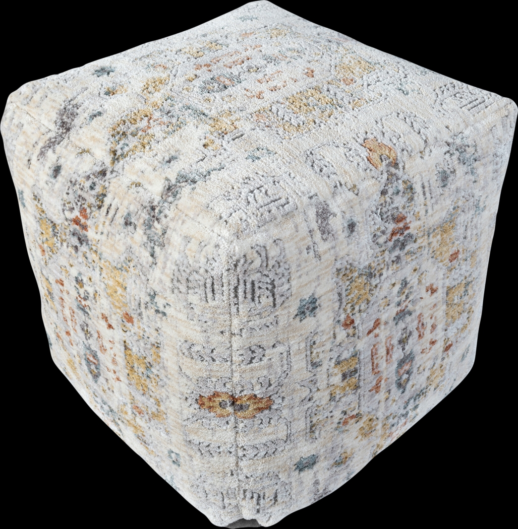 Ceasart Light Gray Pouf - Thumbnail - Image 5