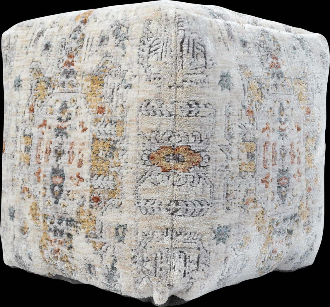 Ceasart Light Gray Pouf - Thumbnail - Image 6