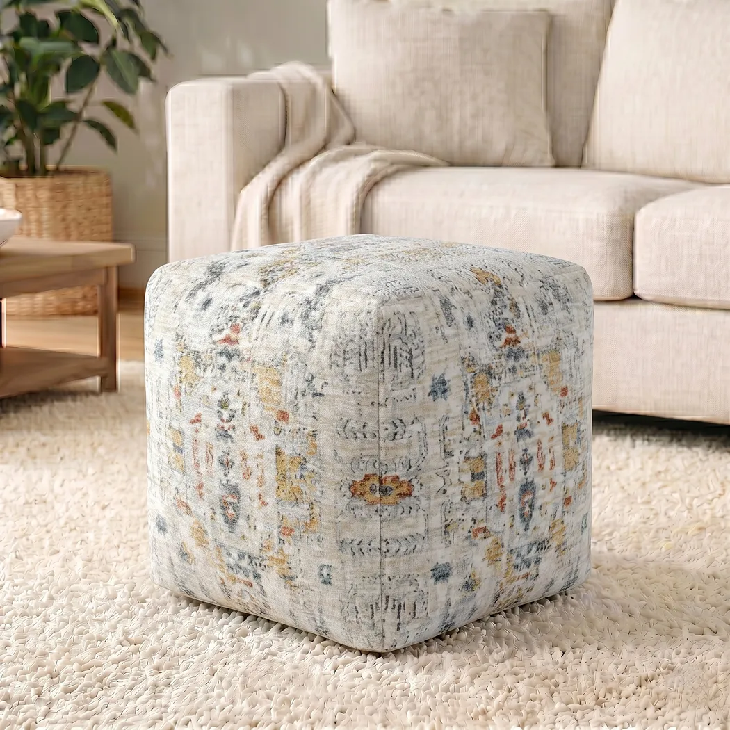Ceasart Light Gray Pouf - Thumbnail - Image 10