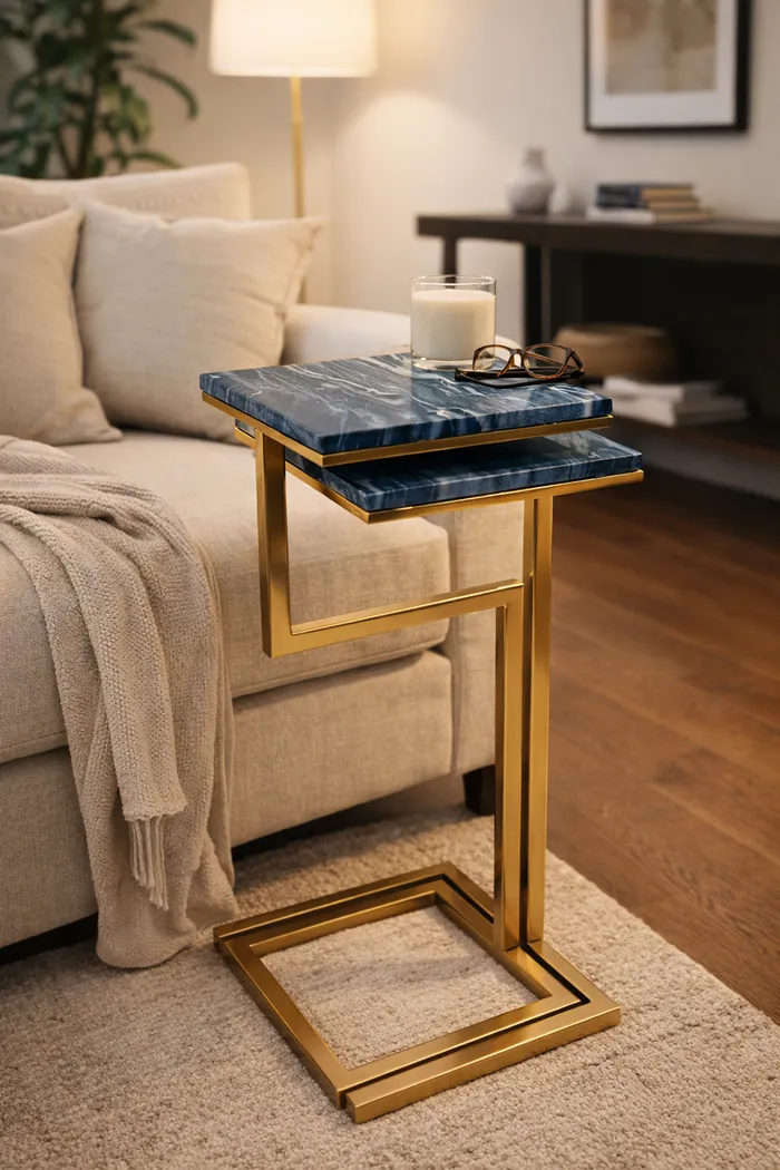 Cebazi Gold/Black Nesting Table, Set of 2 - Thumbnail - Image 2