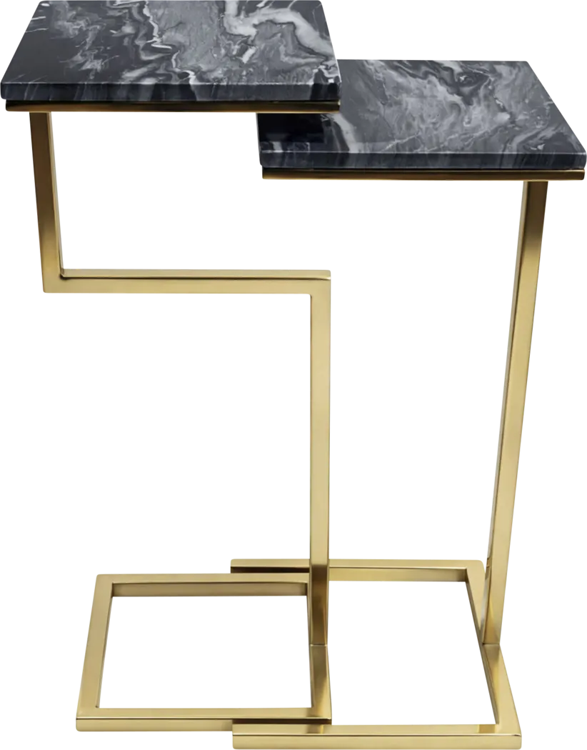 Cebazi Gold/Black Nesting Table, Set of 2 - Thumbnail - Image 5