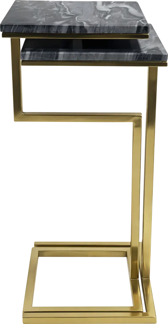 Cebazi Gold/Black Nesting Table, Set of 2 - Thumbnail - Image 6