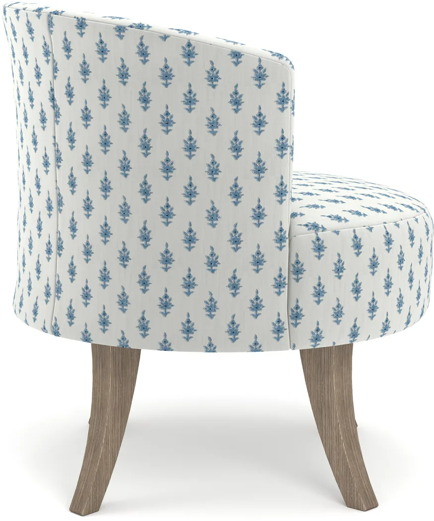 Ceberry Blue Swivel Chair - Thumbnail - Image 2