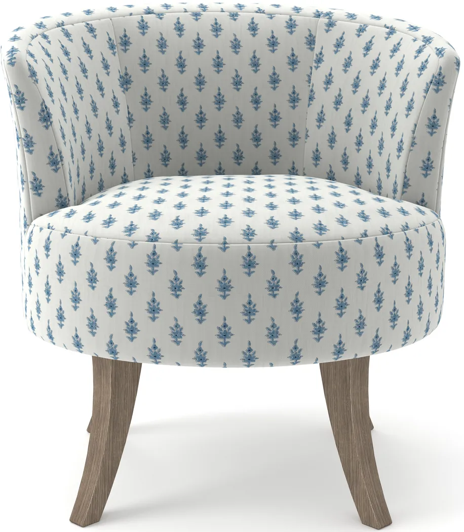 Ceberry Blue Swivel Chair - Thumbnail - Image 3