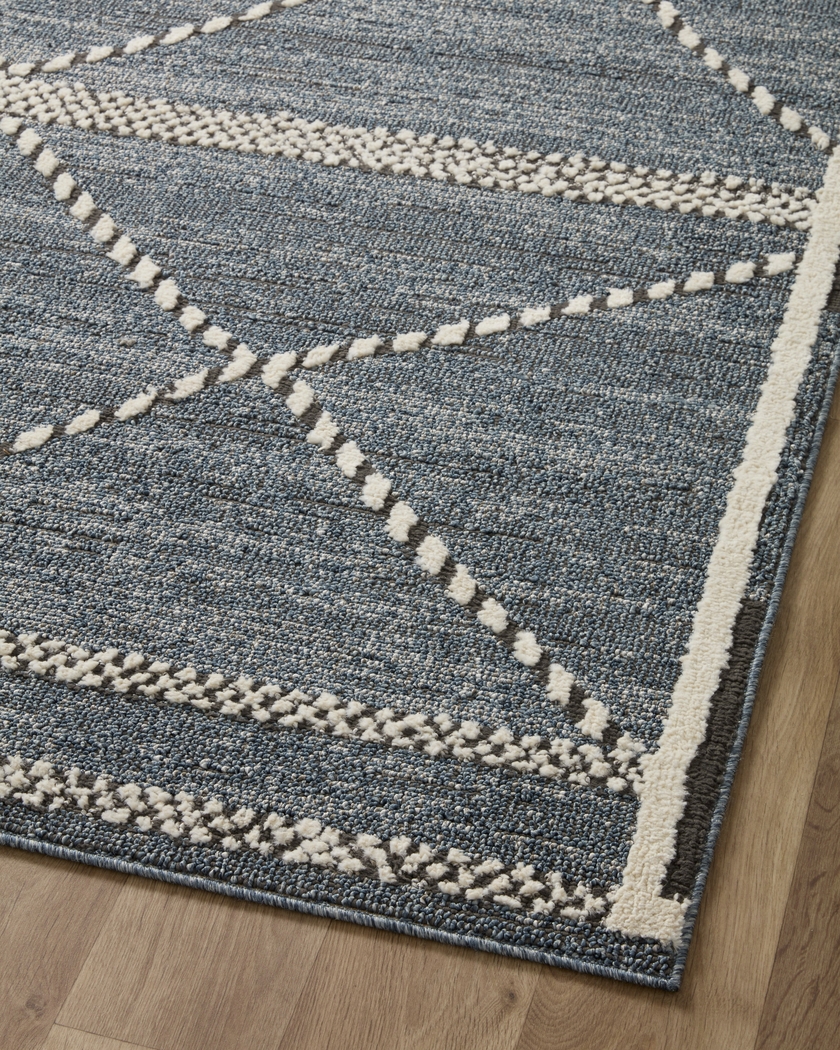 Cebile Blue 6'7 x 9'2 Rug - Thumbnail - Image 6