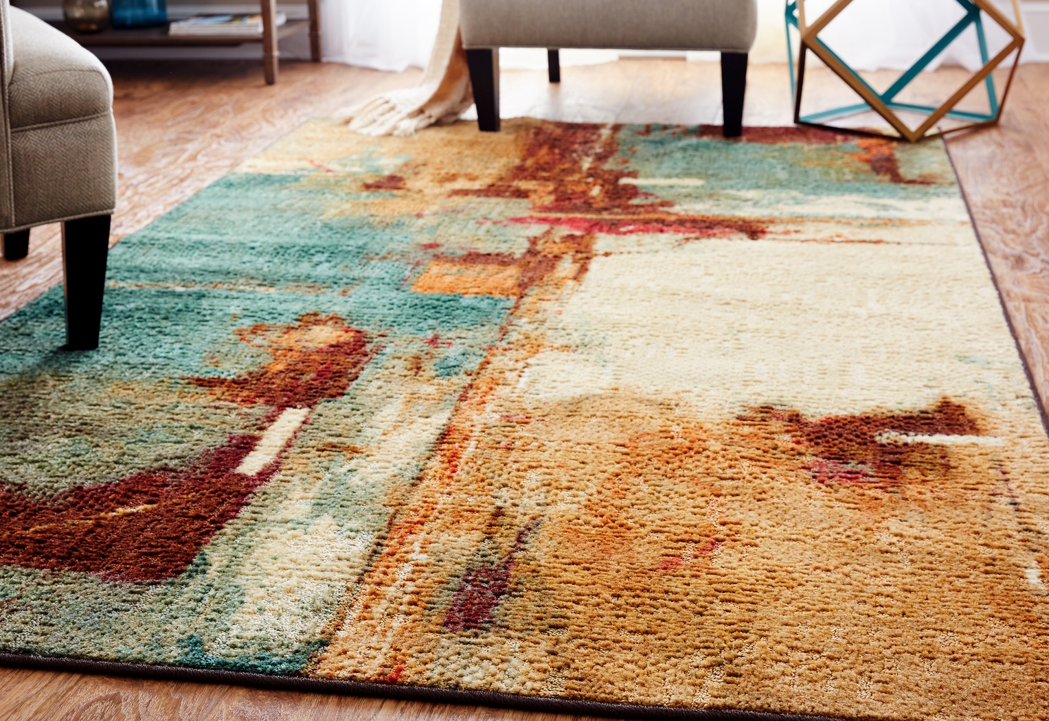 Ceceila Aqua 7'6 x 10' Rug - Thumbnail - Image 2