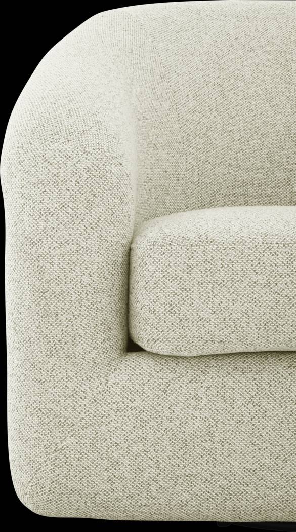 Cecilia Beige Swivel Chair - Thumbnail - Image 3
