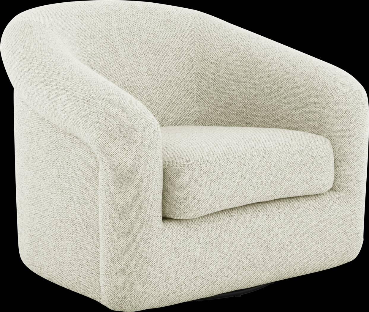 Cecilia Beige Swivel Chair - Thumbnail - Image 1
