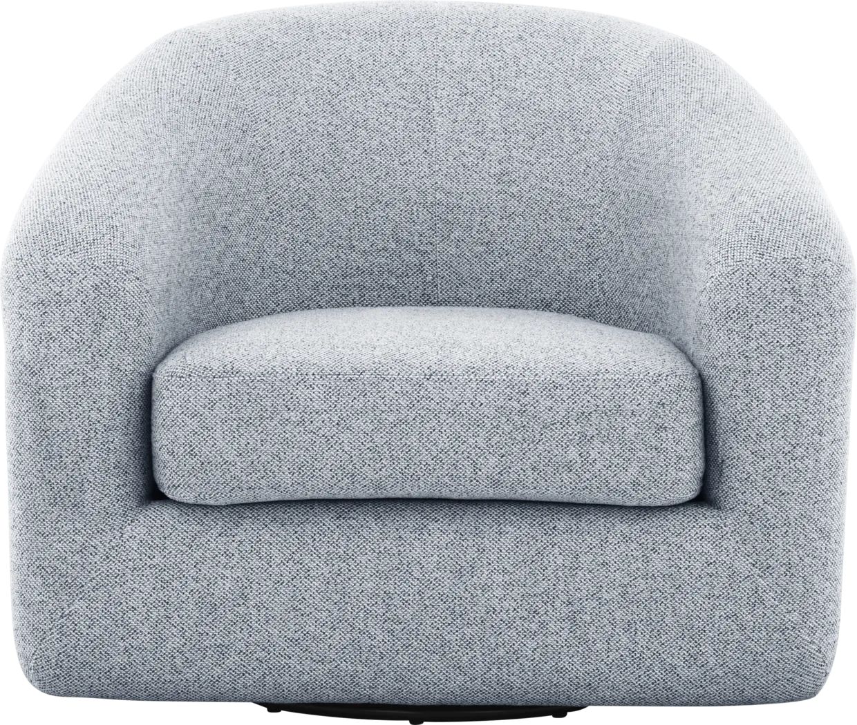 Cecilia Blue Swivel Chair - Thumbnail - Image 2
