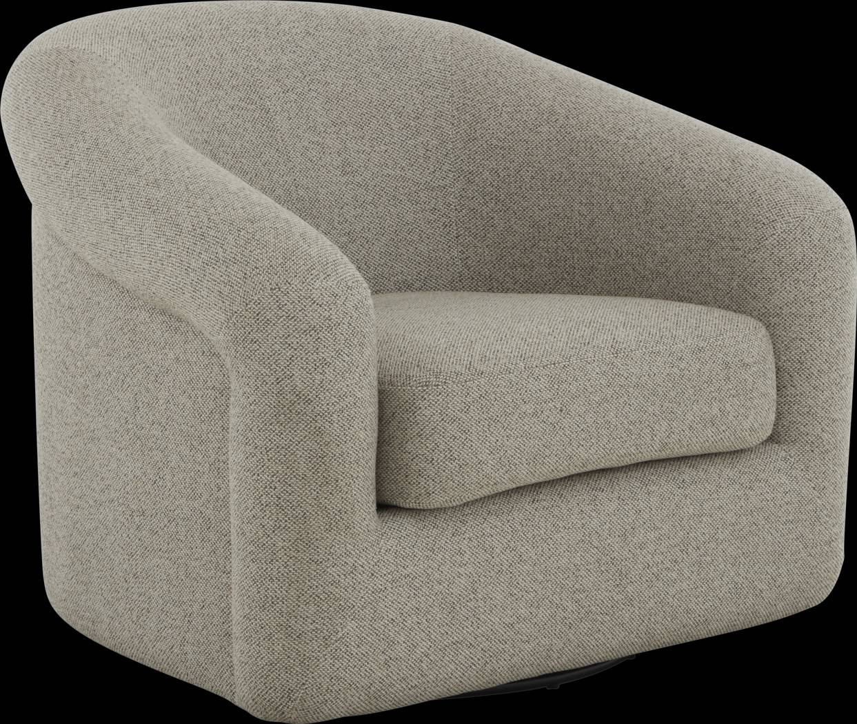 Cecilia Gray Swivel Chair - Thumbnail - Image 1