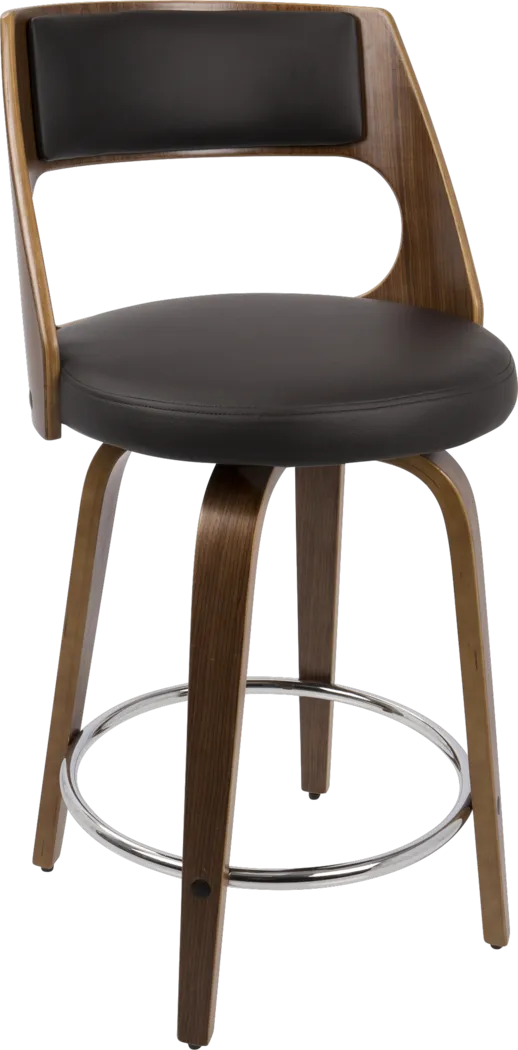Cecina Brown Counter Height Stool - Thumbnail - Image 1