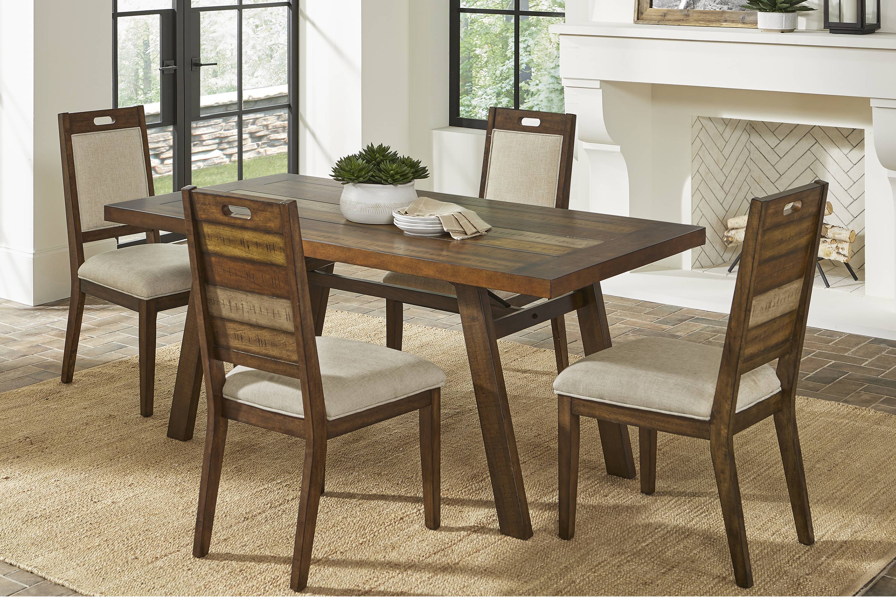 Cedar Creek Brown Dining Table - Thumbnail - Image 2