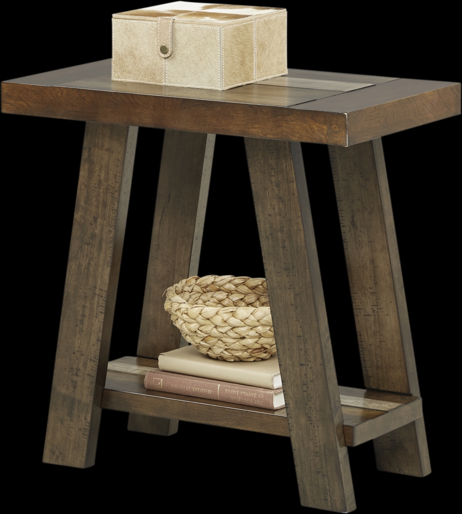 Cedar Creek Brown Chairside Table - Thumbnail - Image 2