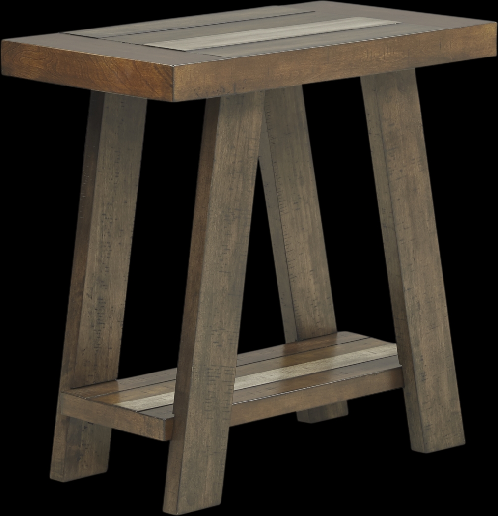 Cedar Creek Brown Chairside Table - Thumbnail - Image 1