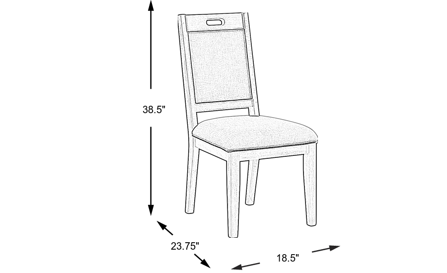 Dimension Image. Please refer to the Dimension Tab on this page for dimension details.
