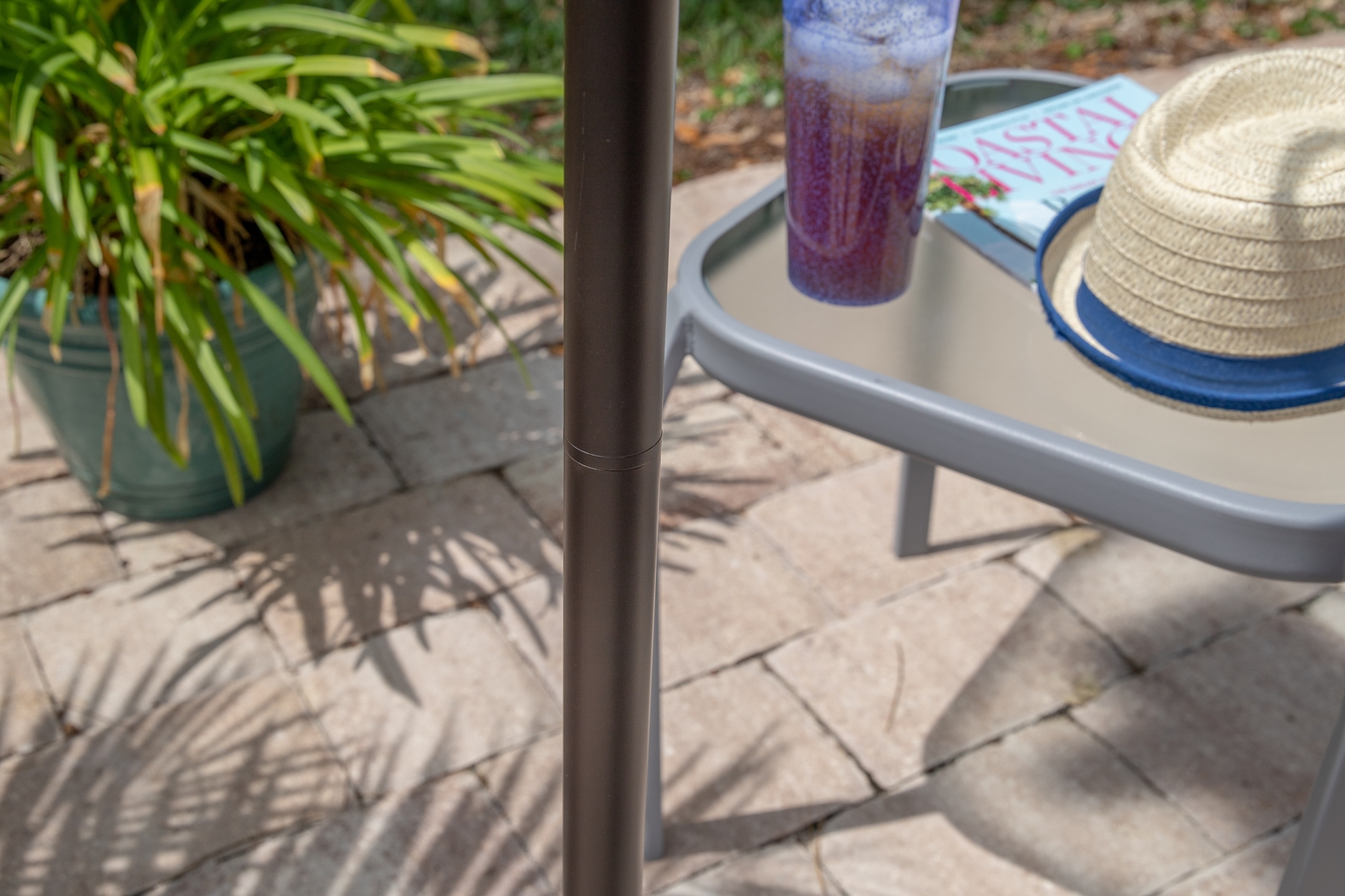 Cedar Island Brown Outdoor Floor Lamp - Thumbnail - Image 3