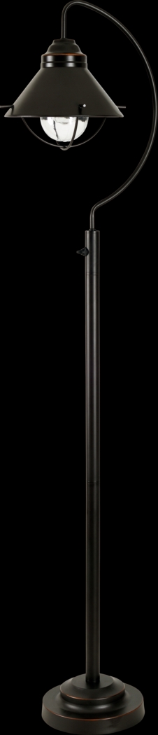 Cedar Island Brown Outdoor Floor Lamp - Thumbnail - Image 1