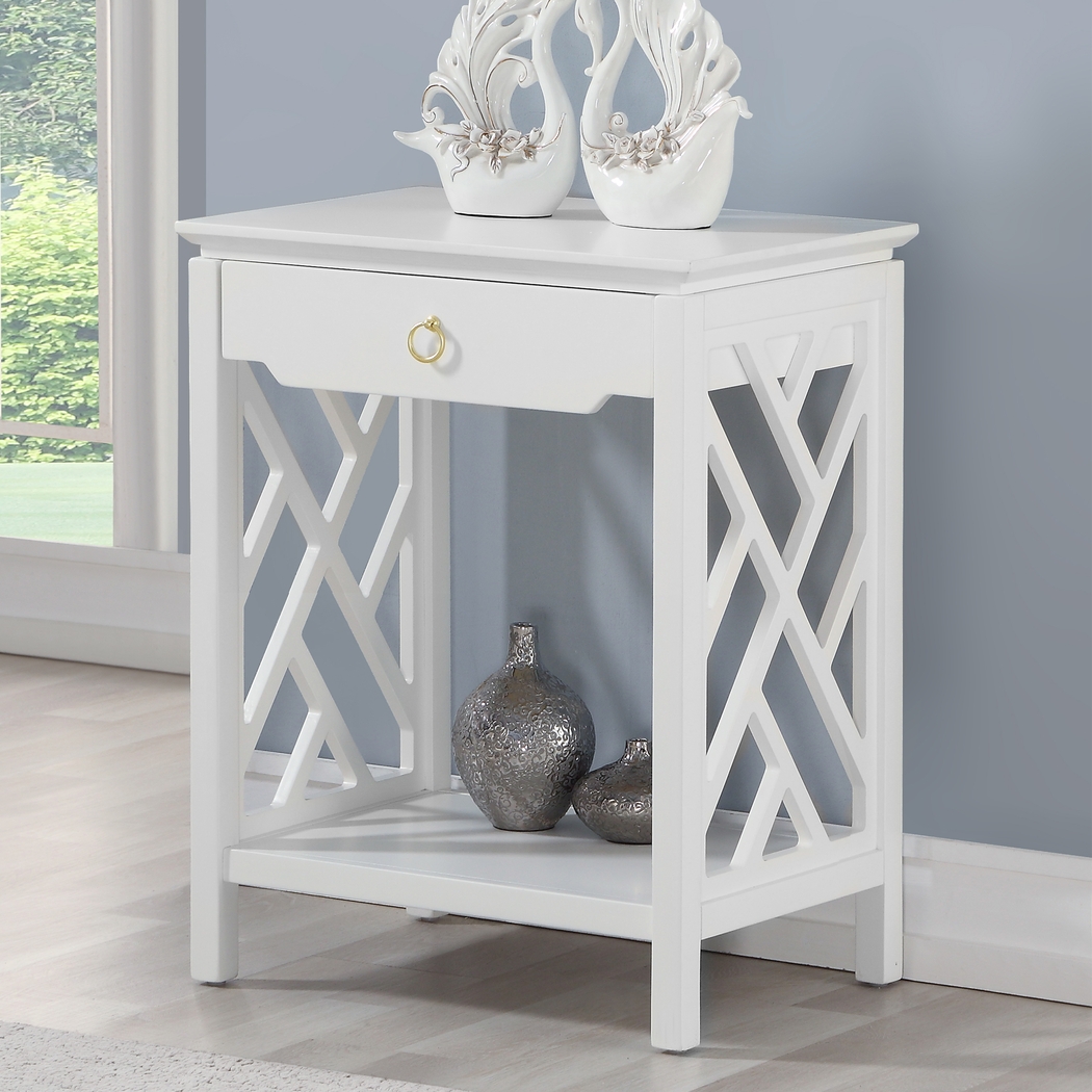 Cedarcrest White End Table - Thumbnail - Image 11