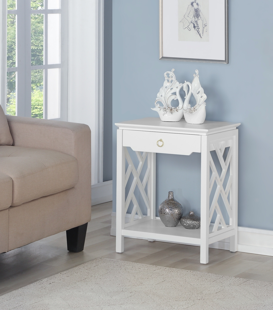 Cedarcrest White End Table - Thumbnail - Image 10