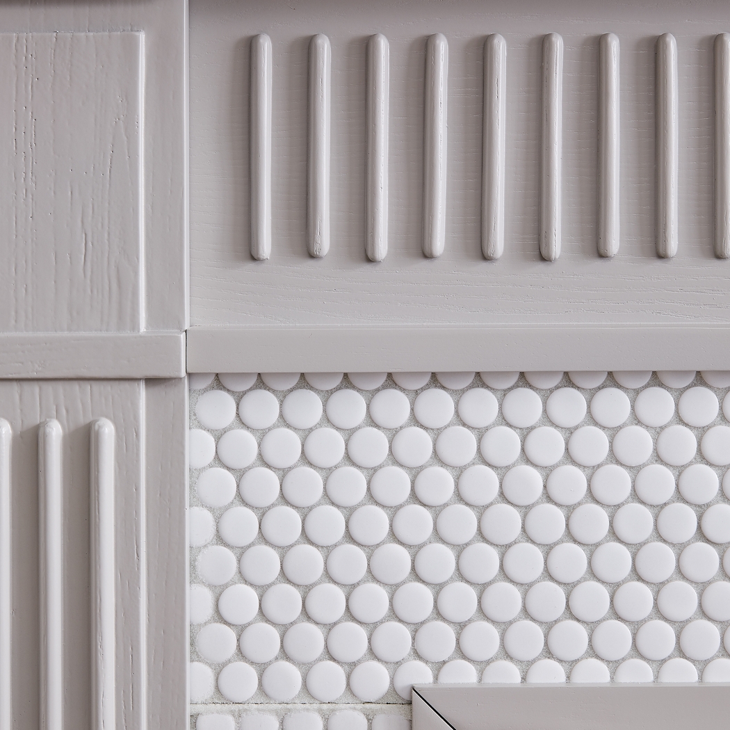 Cedardale II Gray 48 in. Console With Electric Log Fireplace - Thumbnail - Image 2