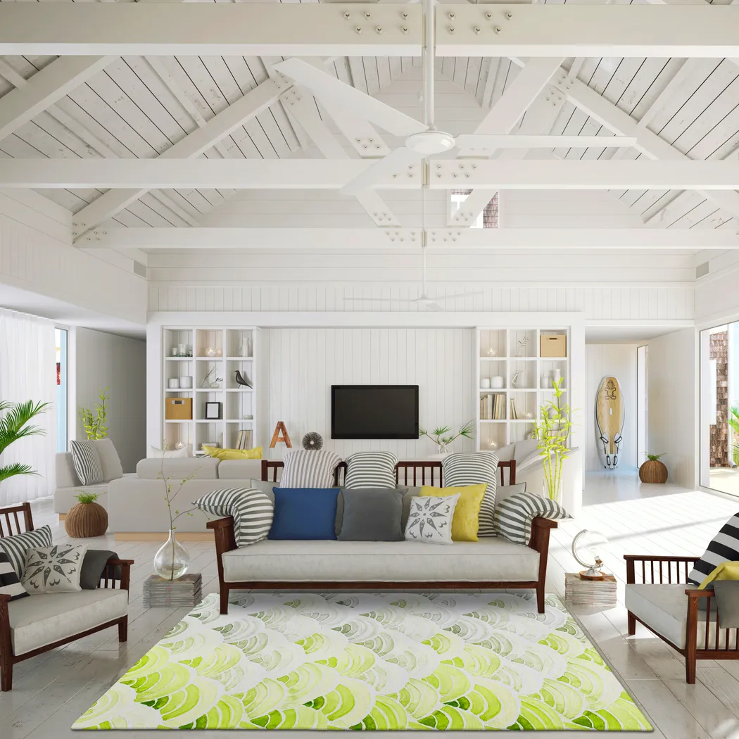 Cedarglen Green 3' x 5' Rug - Thumbnail - Image 2