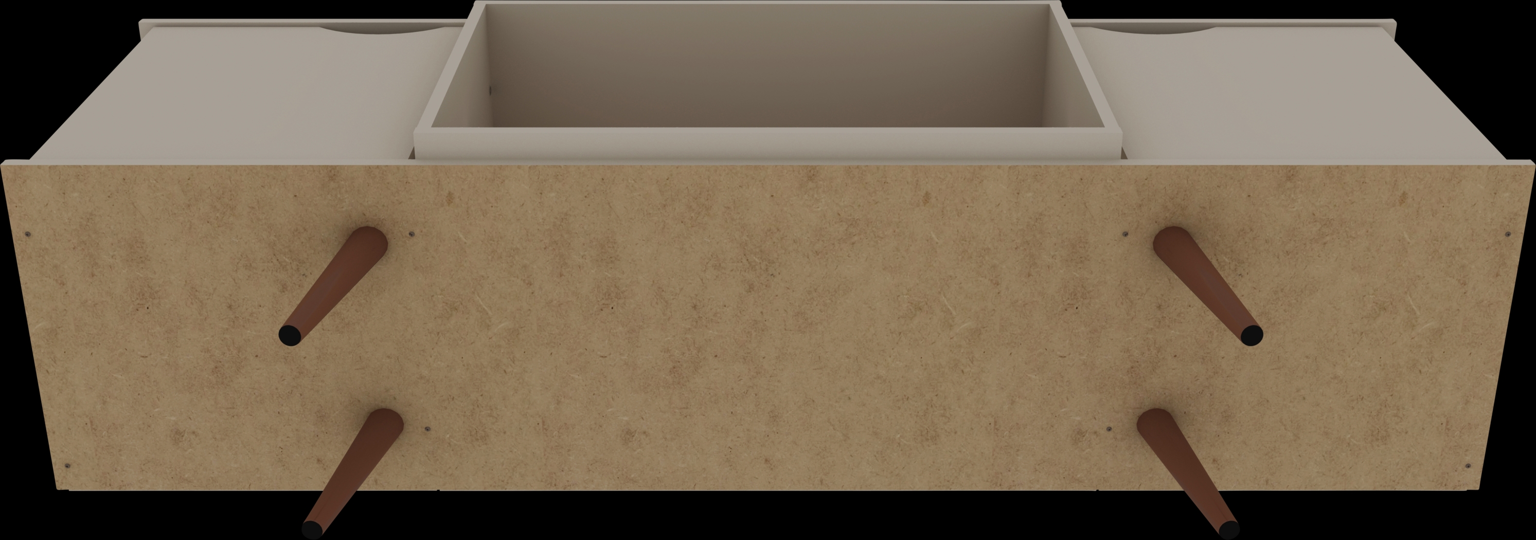 Cedargulf Beige 63 in. Console - Thumbnail - Image 7