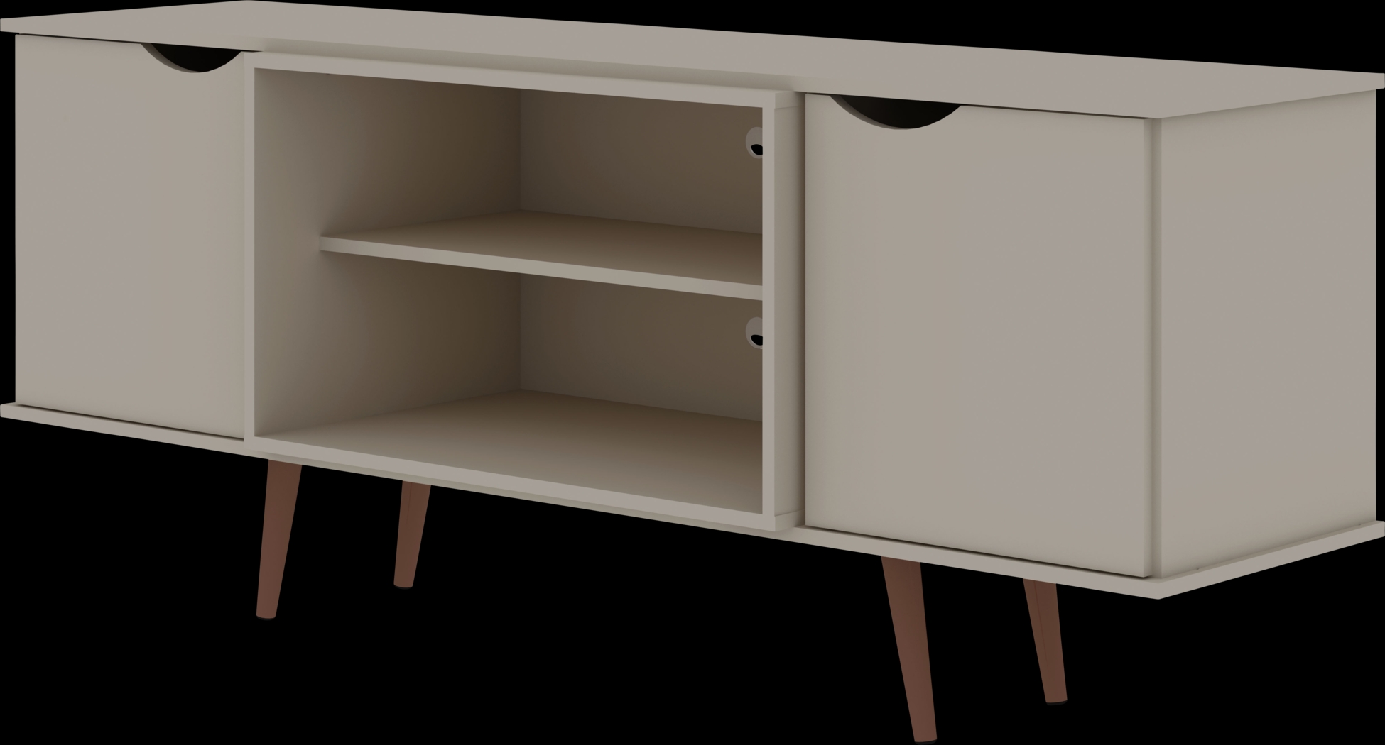 Cedargulf Beige 63 in. Console - Thumbnail - Image 1