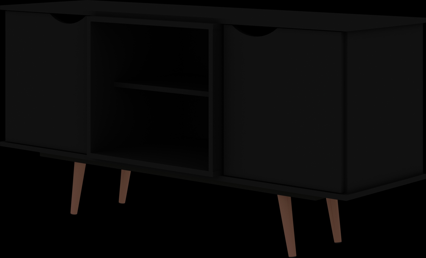 Cedargulf Black 54 in. Console - Thumbnail - Image 1