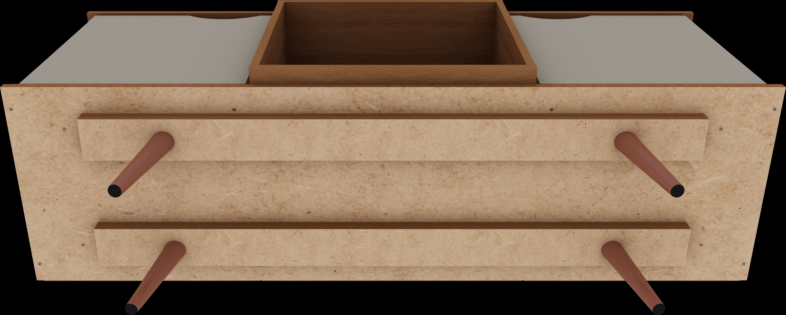 Cedargulf Maple 54 in. Console - Thumbnail - Image 7