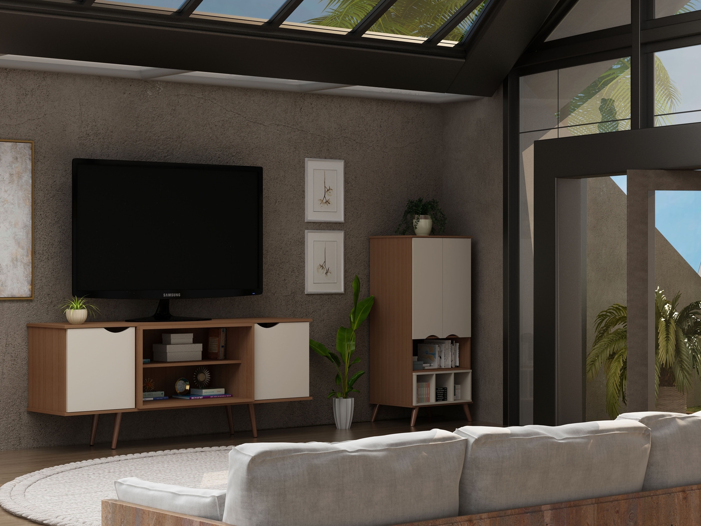 Cedargulf Maple 63 in. Console - Thumbnail - Image 8