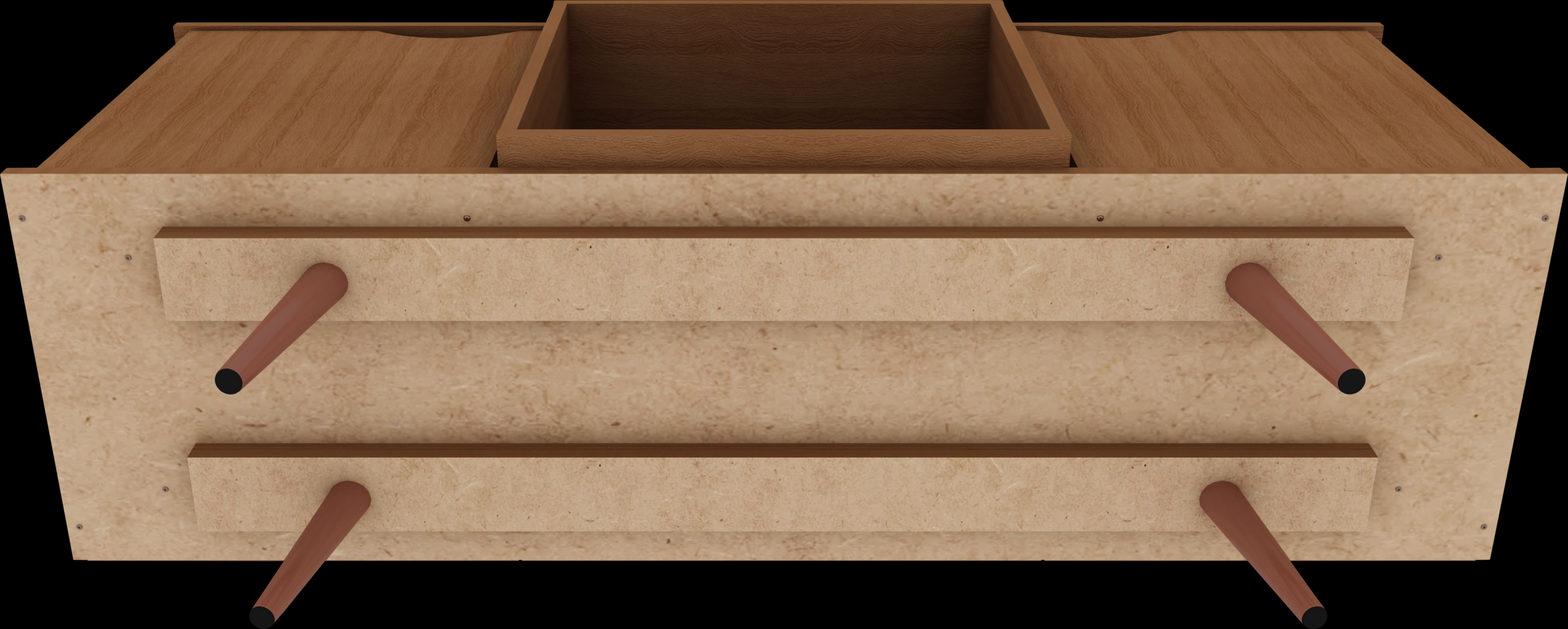 Cedargulf Red 54 in. Console - Thumbnail - Image 7