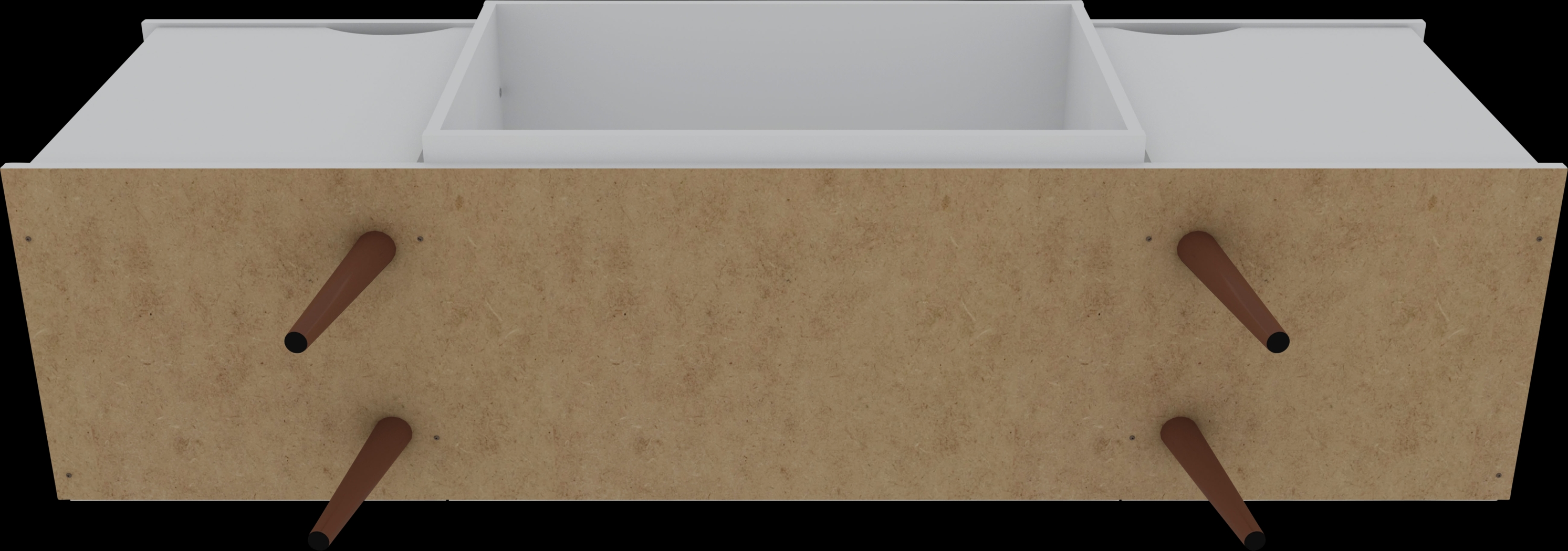 Cedargulf White 63 in. Console - Thumbnail - Image 7