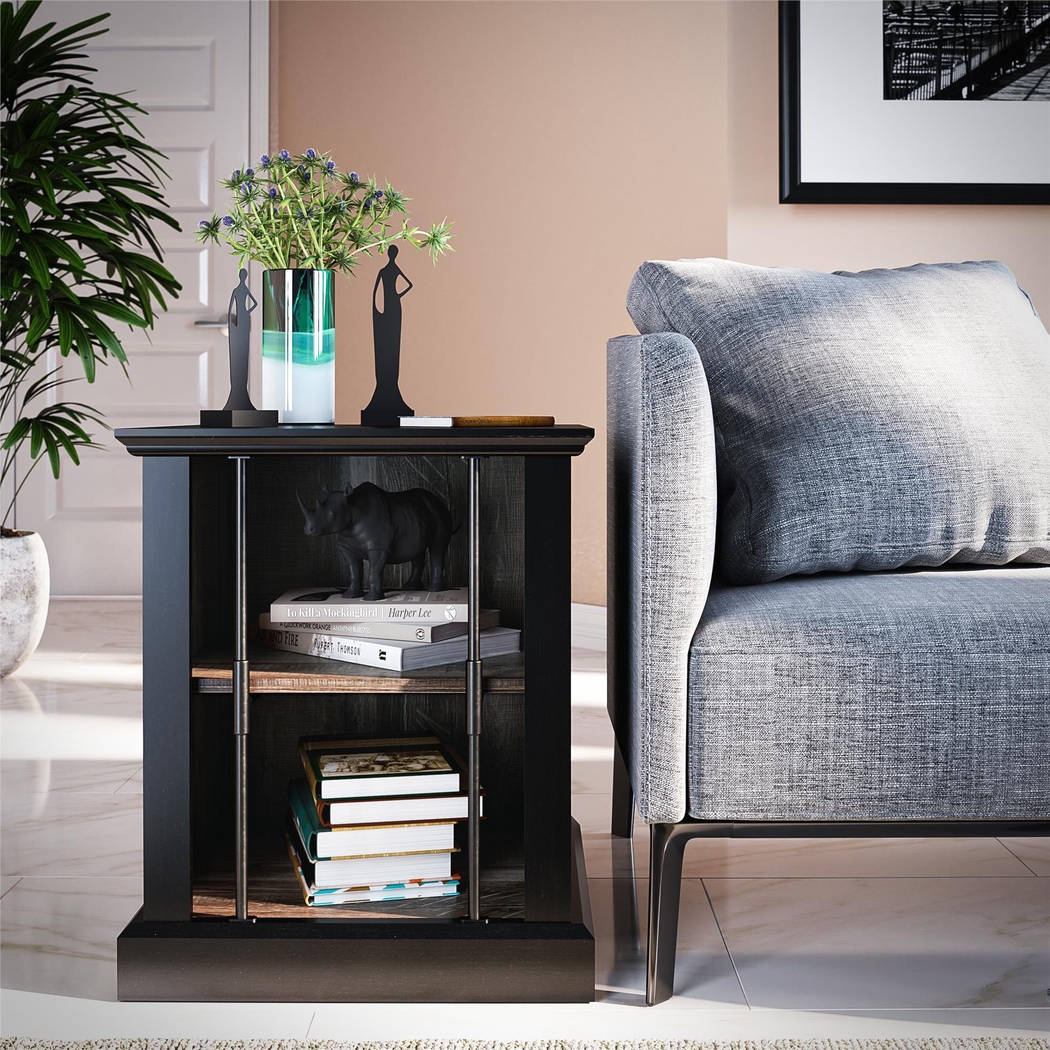 Cedgate Black End Table - Thumbnail - Image 2