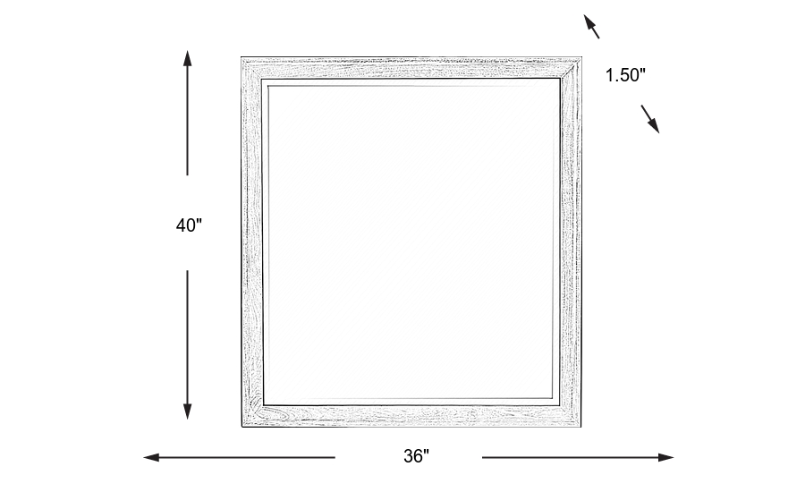Dimension Image. Please refer to the Dimension Tab on this page for dimension details.