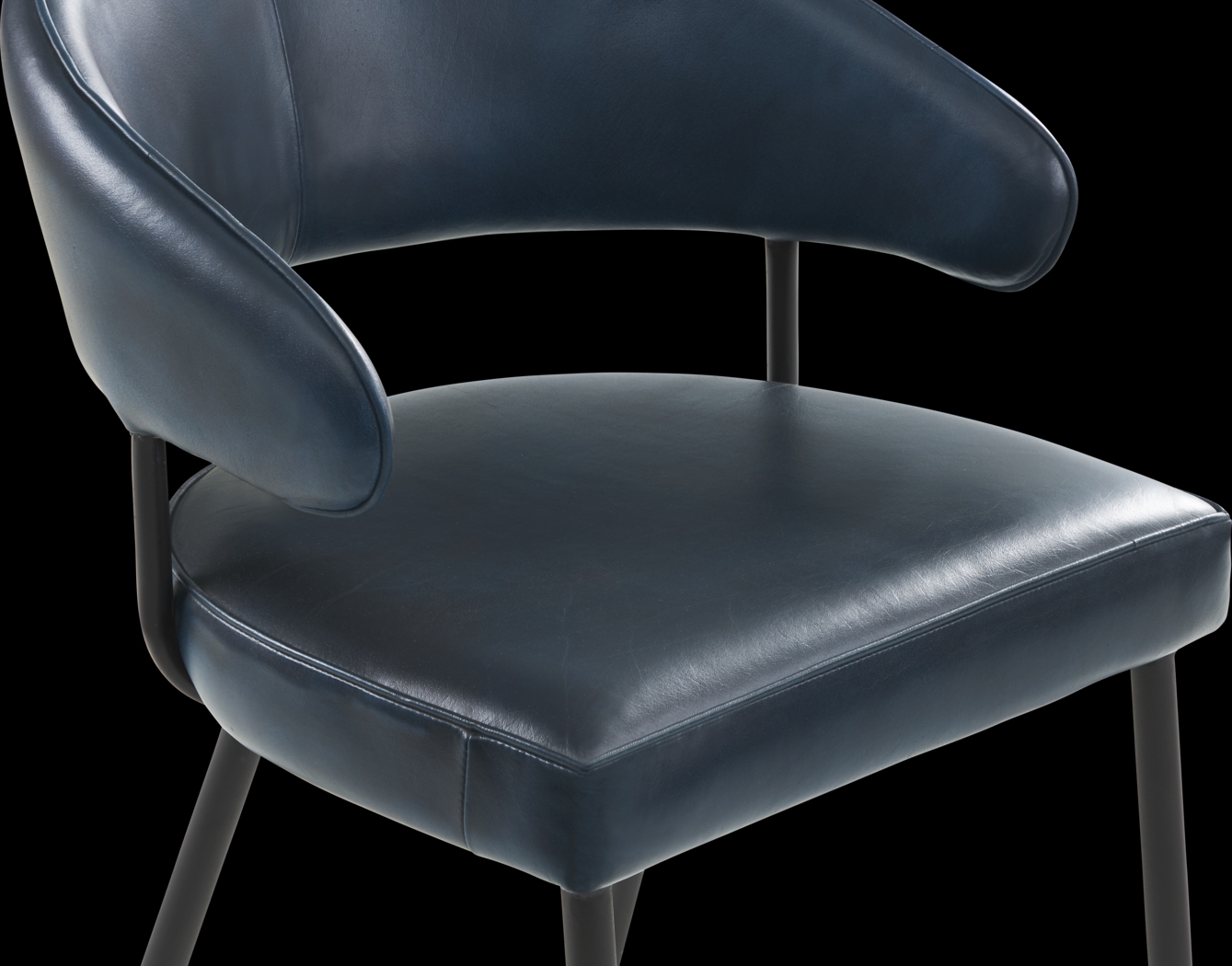 Cedona View Natural 5 Pc Dining Room with Navy Chairs - Thumbnail - Image 7