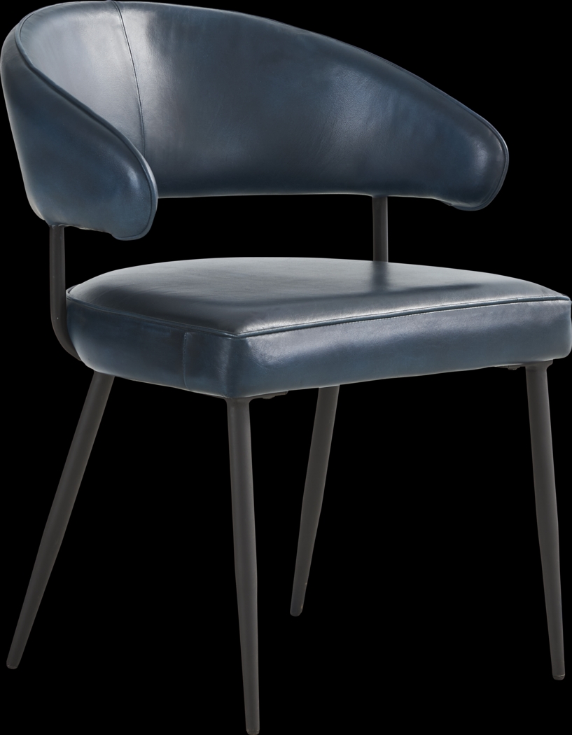 Cedona View Natural 5 Pc Dining Room with Navy Chairs - Thumbnail - Image 4