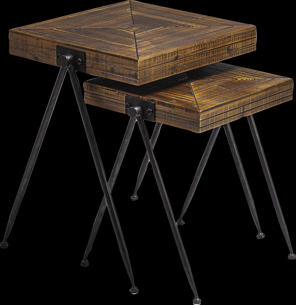 Celanova Brown Nesting Tables, Set of 2 - Thumbnail - Image 1