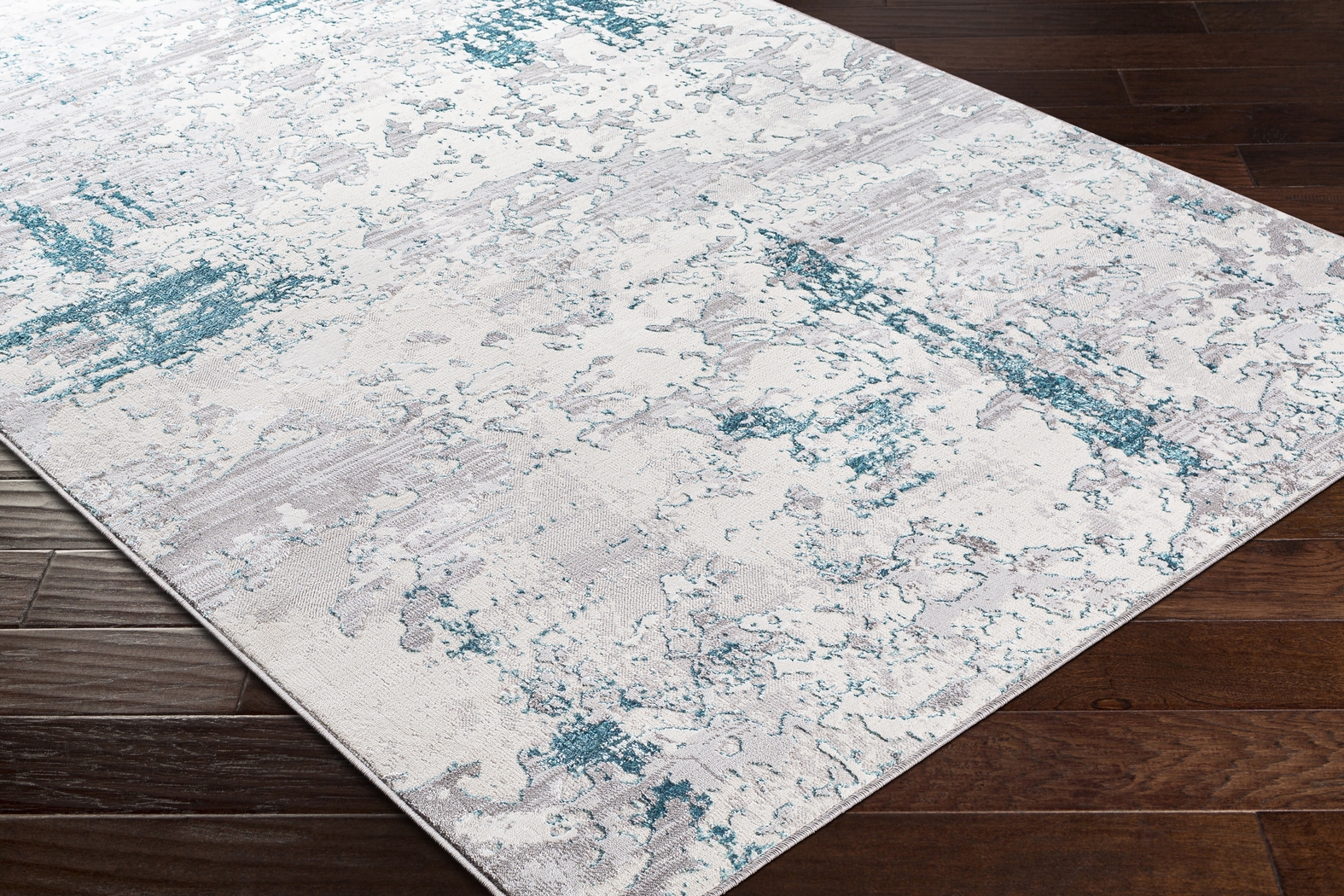 Celesse Teal 6'7 x 9' Rug - Thumbnail - Image 2