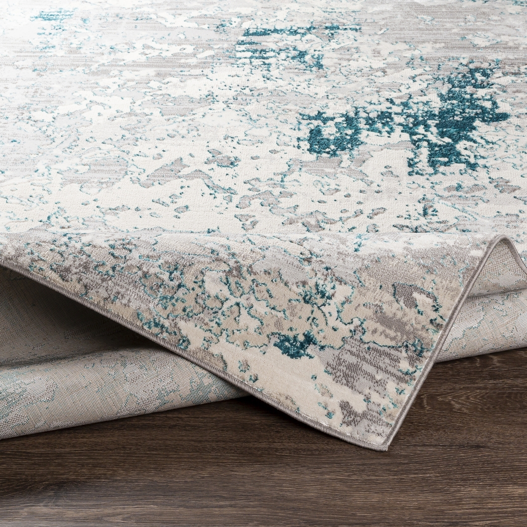 Celesse Teal 6'7 x 9' Rug - Thumbnail - Image 3