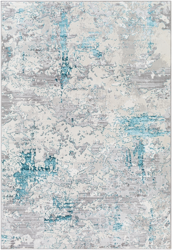 Celesse Teal 6'7 x 9' Rug - Thumbnail - Image 1