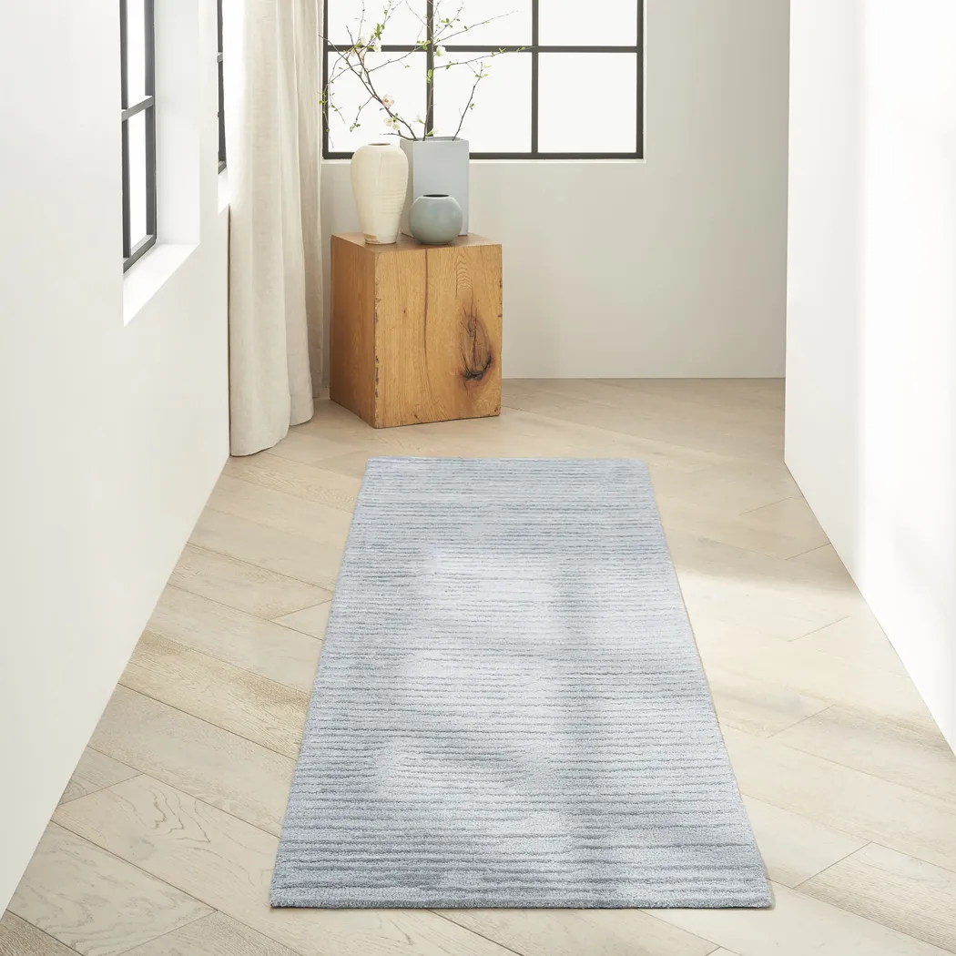 Celeste Blue 2'3 x 8' Rug - Thumbnail - Image 2