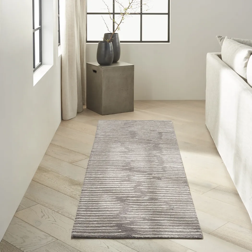 Celeste Gray 2'3 x 8' Runner Rug - Thumbnail - Image 2