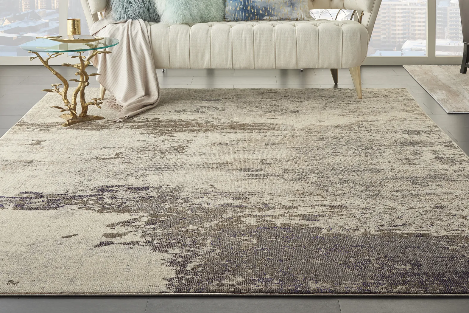 Celestial Sky Ivory 7.8' x 10.5' Rug - Thumbnail - Image 2