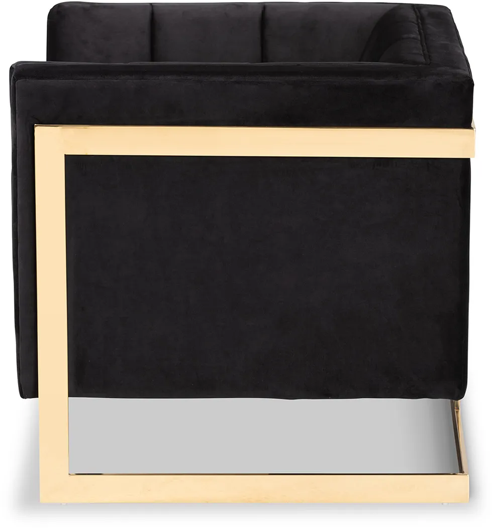 Celiarn Black Armchair - Thumbnail - Image 2