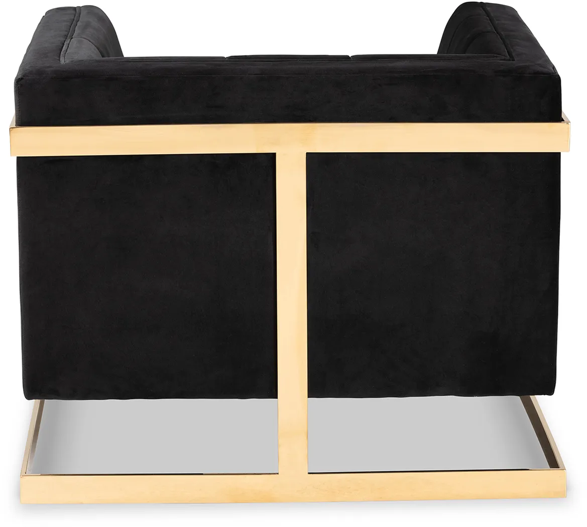 Celiarn Black Armchair - Thumbnail - Image 4