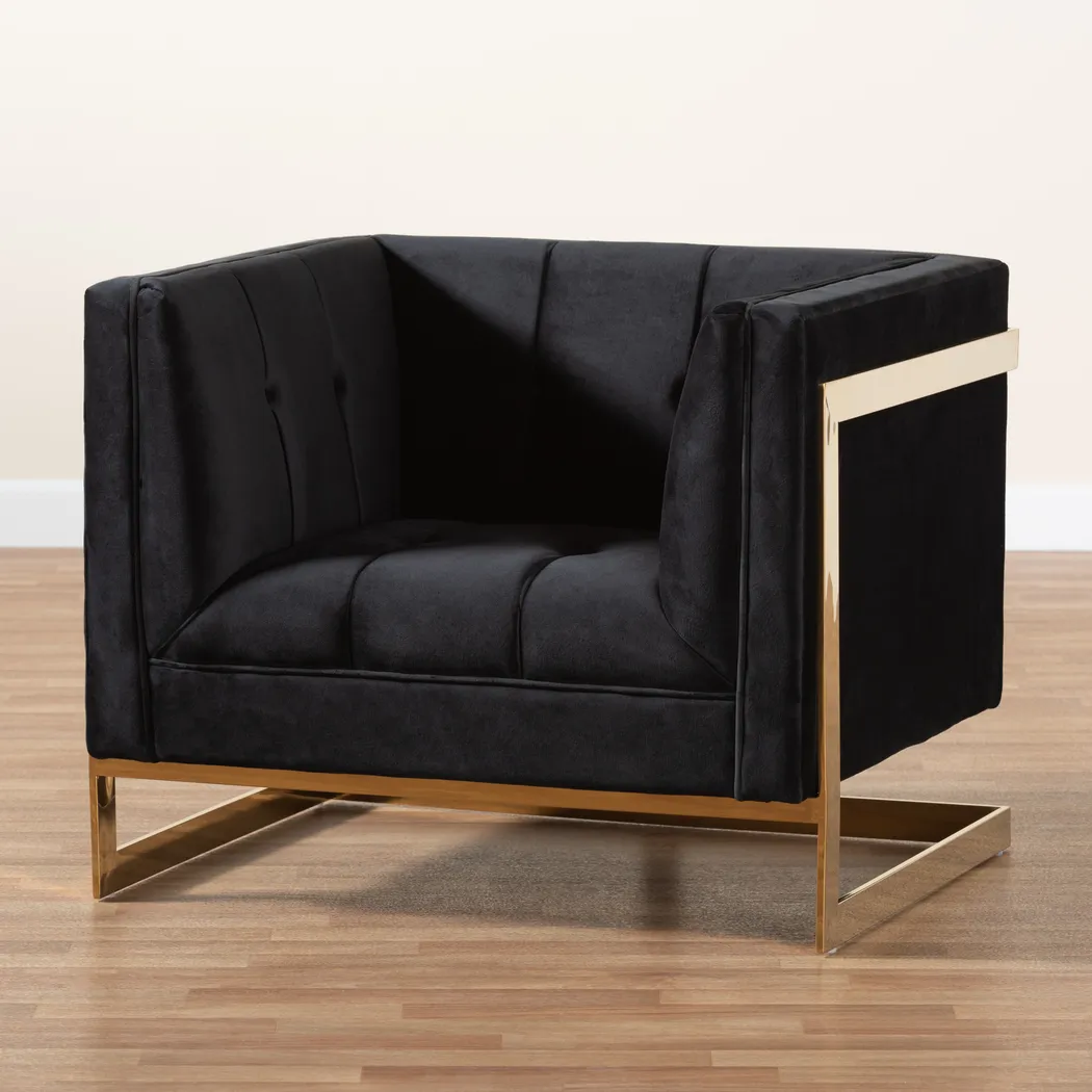 Celiarn Black Armchair - Thumbnail - Image 8