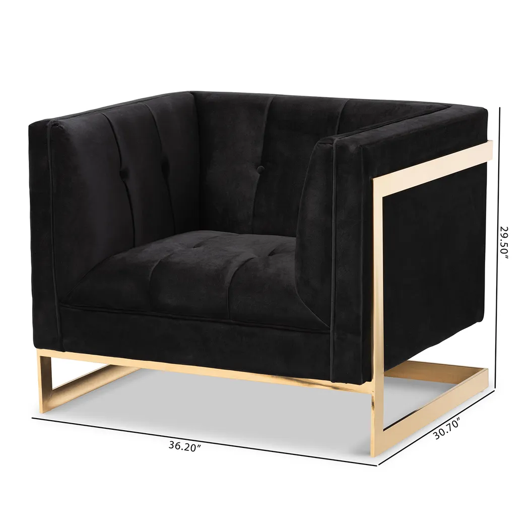 Celiarn Black Armchair - Thumbnail - Image 10